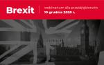 W tle Londyn a na górze na czerwonym tle napis: Brexit - webinarium dla przedsiębiorców 10 grudnia 2020 r.