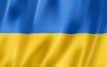 flaga Ukrainy niebiesko żółta