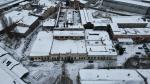 Widok z lotu ptaka na front budynku „Małej odlewni